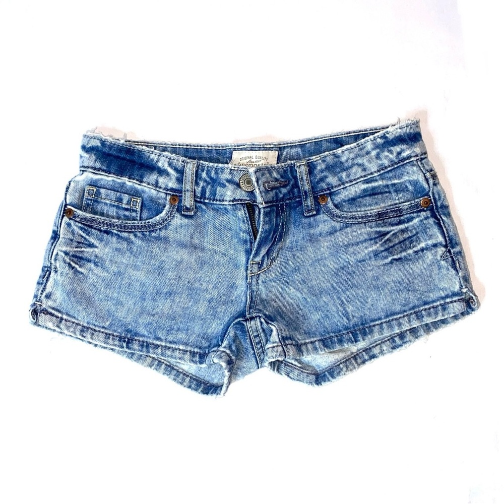 Girls Aeropostale Acid Wash Shorts Size 00 Aeropostale Juniors Distressed Shorts